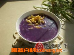 果蔬百科紫番薯粥