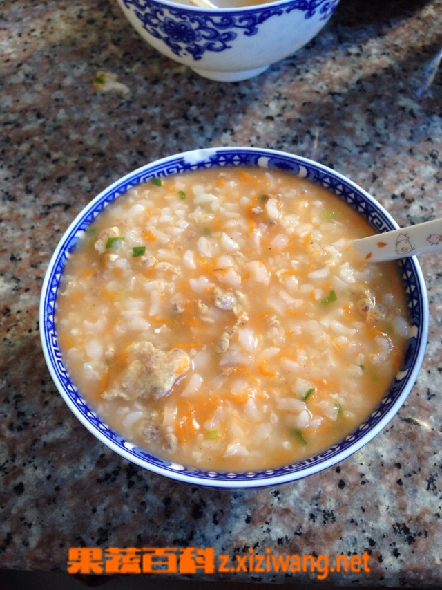 果蔬百科牛肉胡萝卜小米粥的做法