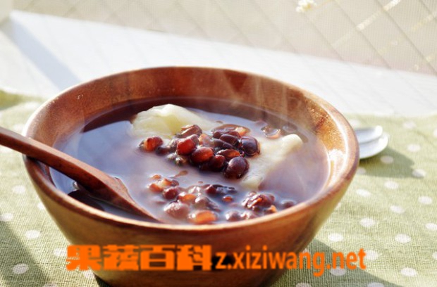 果蔬百科年糕赤豆汤的做法
