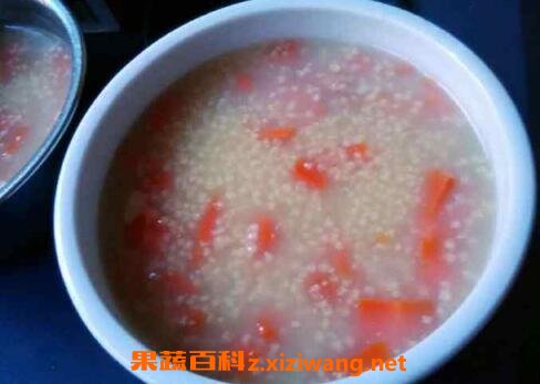 胡萝卜红枣小米粥的功效与作用